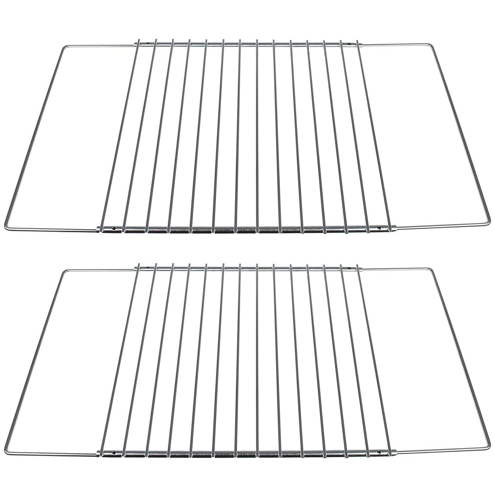 (2 Pack) Adjustable Oven Racks 14-24.6 Inches Wide - 12.4 Inches Deep - Universal Fit for Frigidaire, GE, Kenmore & More - Perfect for Baking, Roasting & Broiling in Standard Ovens