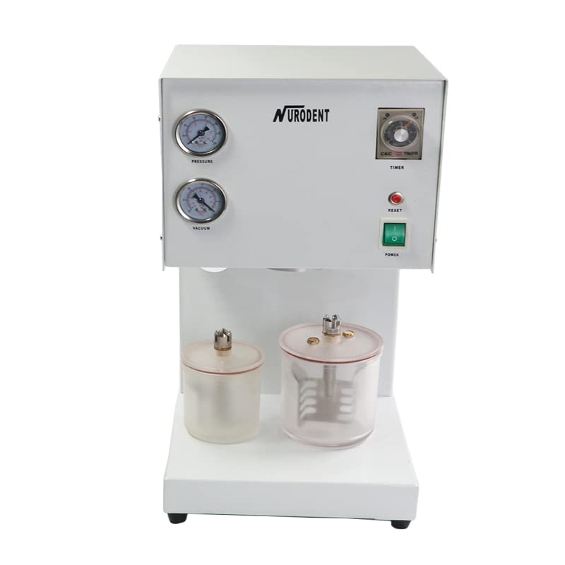 Dental Laboratory Vacuum Mixer - Built-in Pump Plaster & Silicone Mixing Machine for Dental Prosthetics | Perfect for Crowns, Bridges, and Denture Fabrication