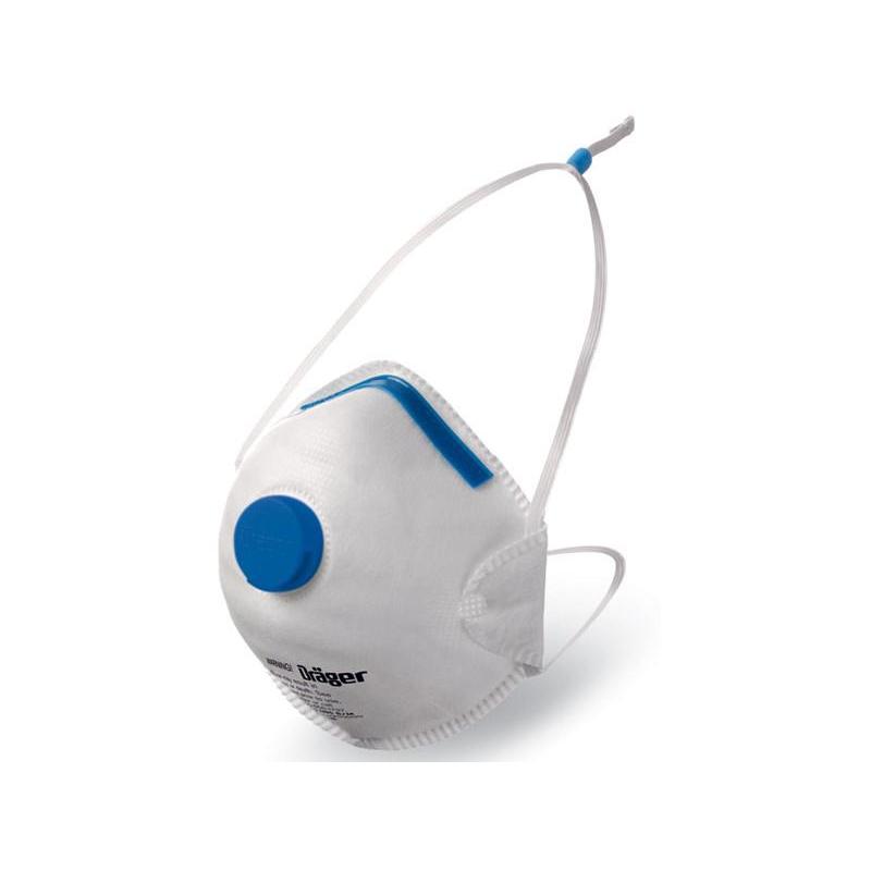Dräeger X-Plore 1350 N95 Disposable Valved Respirator Mask - NIOSH Approved for Construction, Healthcare & Industrial Safety Protection