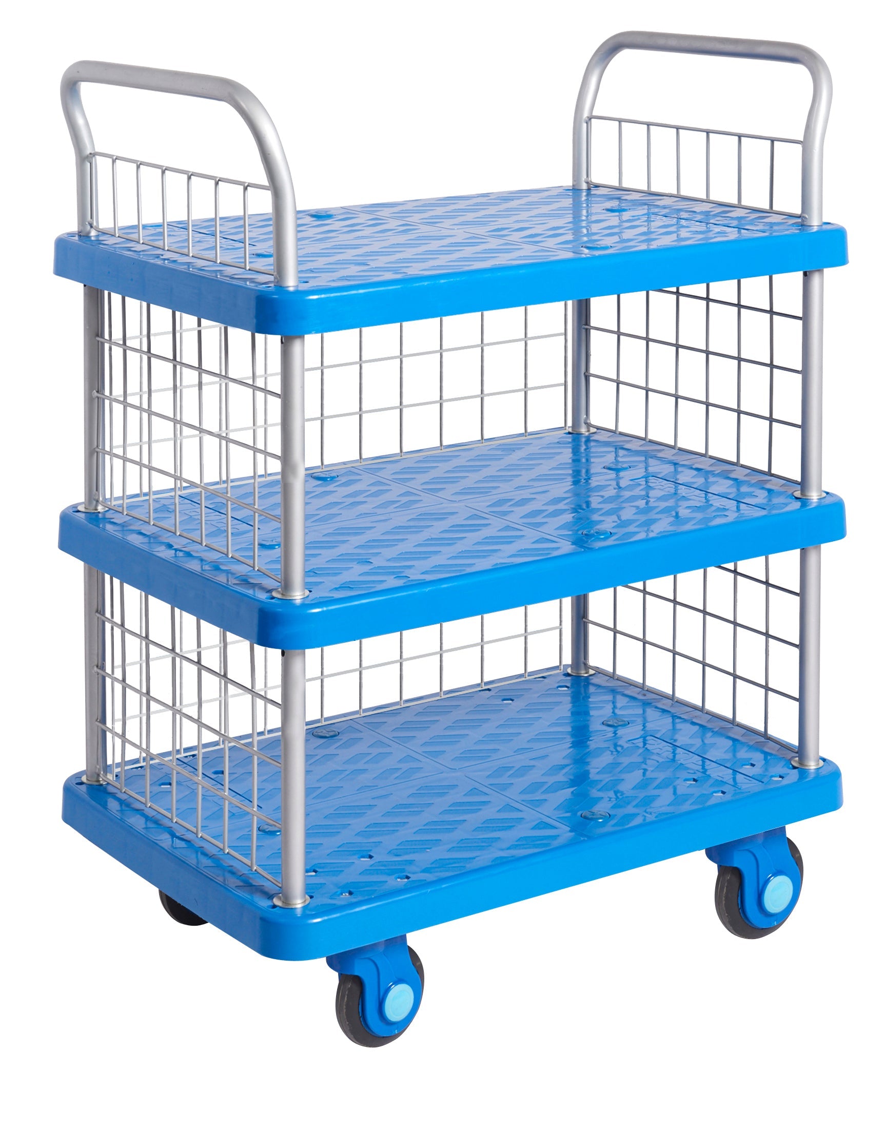 Proplaz Super Silent Shelf Trolleys - Quiet Rolling Storage Cart for Kitchen, Office, or Warehouse Organization