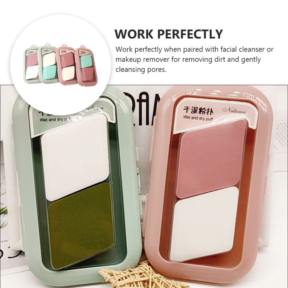 FRCOLOR 8-Piece Makeup Sponge Set - Soft Cosmetic Blending Sponges for Foundation, Powder & Concealer | Professional Beauty Sponges for Flawless Makeup Application | Perfect for Daily Use, Travel & Professional Makeup Artists