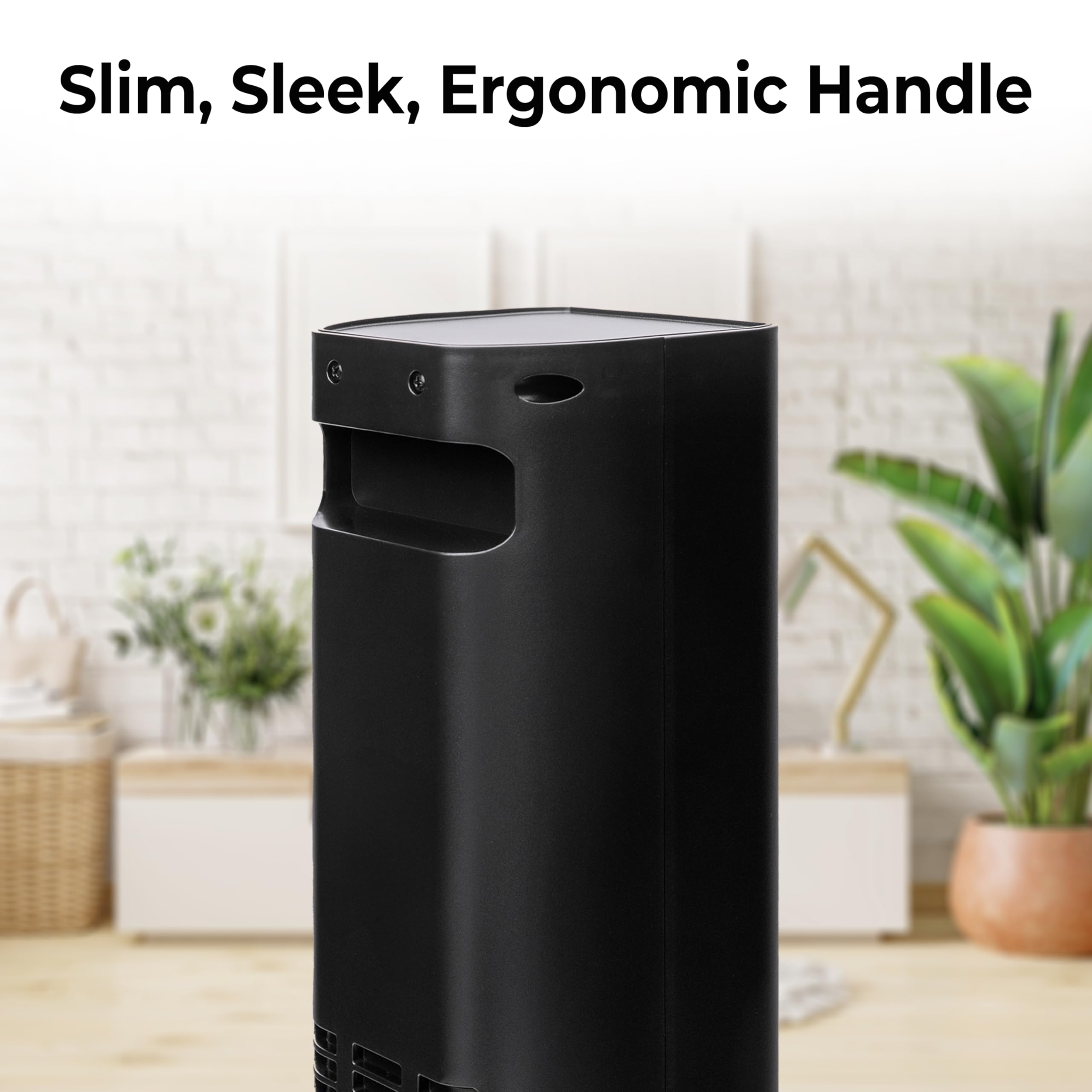 Comfort Zone 1500W Portable Space Heater for Indoor Use - 30 Inch, Remote Control, Adjustable Thermostat, 12H Timer, 90° Oscillation, Temperature Display - Perfect for Bedroom, Office & Home Heating