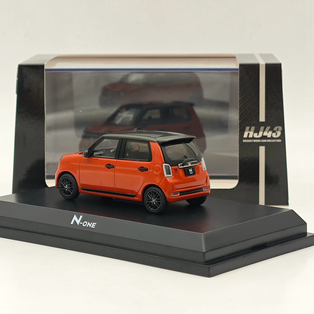 1/43 Scale Honda N ONE RS Sunset Orange Diecast Model Car - Hobby Japan HJ432001P | Collectible Miniature Vehicle for Display & Gifts