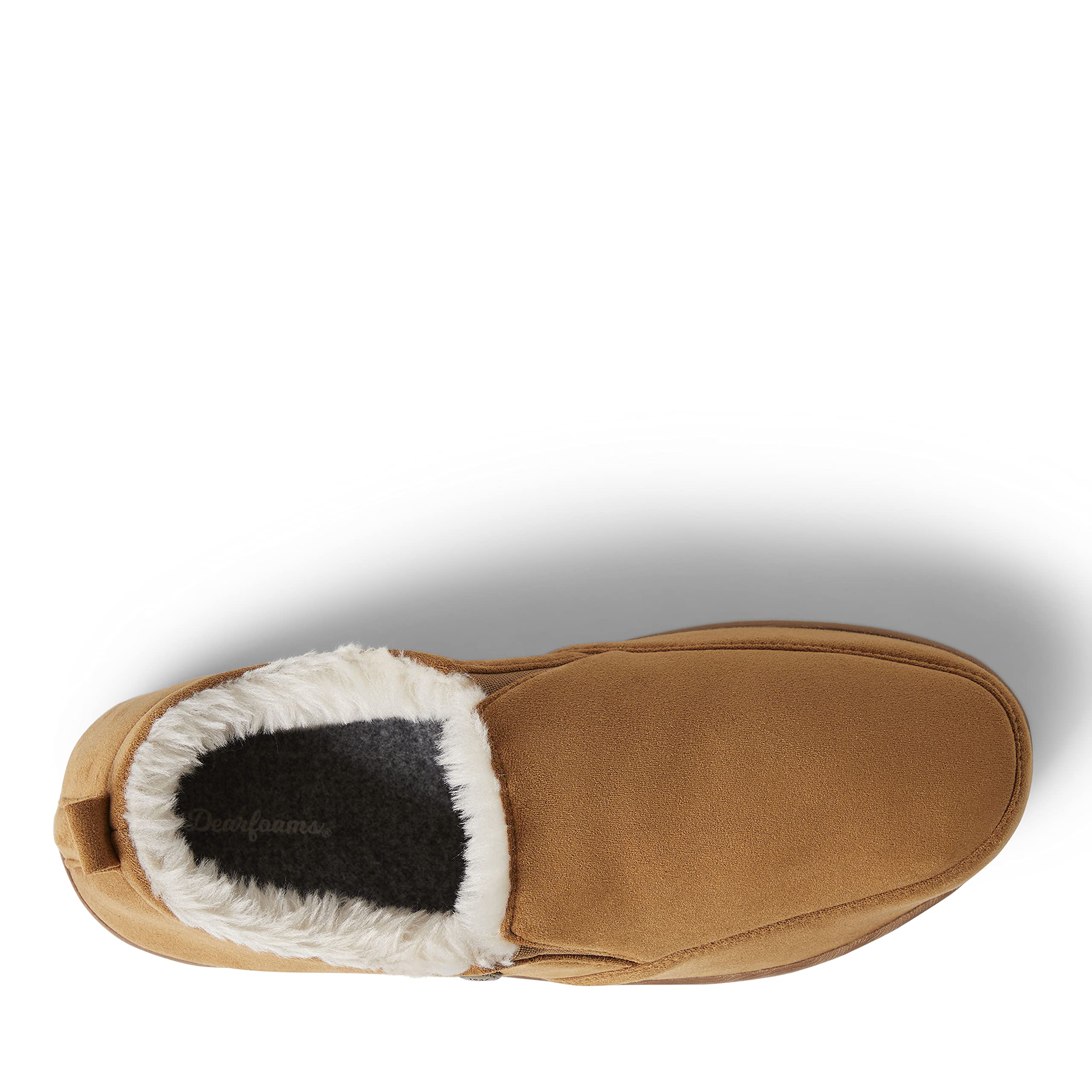 Dearfoams Men's Alpine Zurich Closed Back Slippers - Cozy Indoor/Outdoor House Shoes for Winter Comfort & Warmth - Perfect for Lounging, Relaxing at Home, or Quick Outdoor Errands