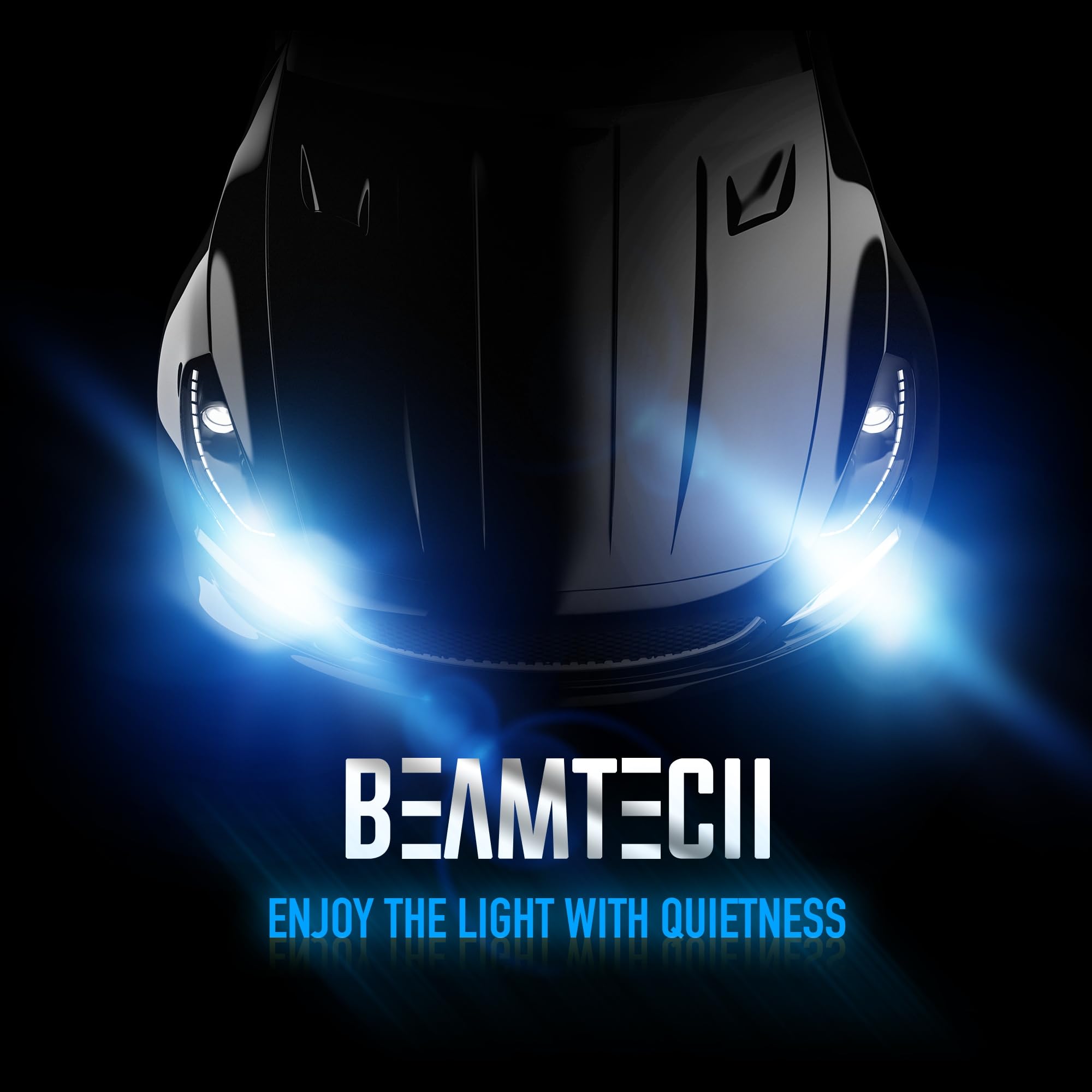 BEAMTECH H7 LED Bulbs - 6500K Cool White Fog Lights, Plug and Play Direct Replacement, 1:1 Size Fit, Pack of 2 - Perfect for Car Headlight Upgrades & Night Driving Visibility