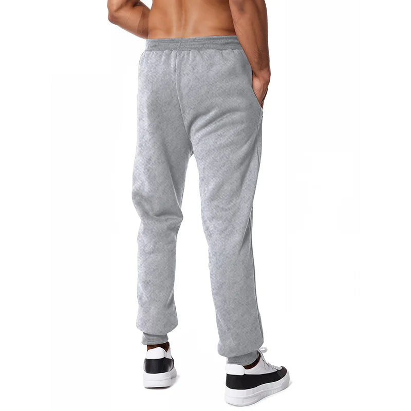 Men's Sweatpants with Side Zipper Pockets - Elastic Waist Joggers & Track Pants for Gym, Running, Workout & Casual Wear - Comfortable Baggy Sport Pants for Fitness & Lounge