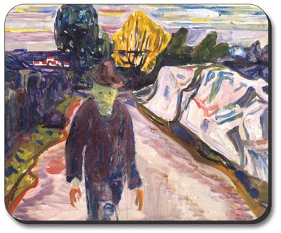 Art Plates Munch: Premium Mouse Pad with Unique Art Design - Perfect for Office, Gaming & Home Workspace