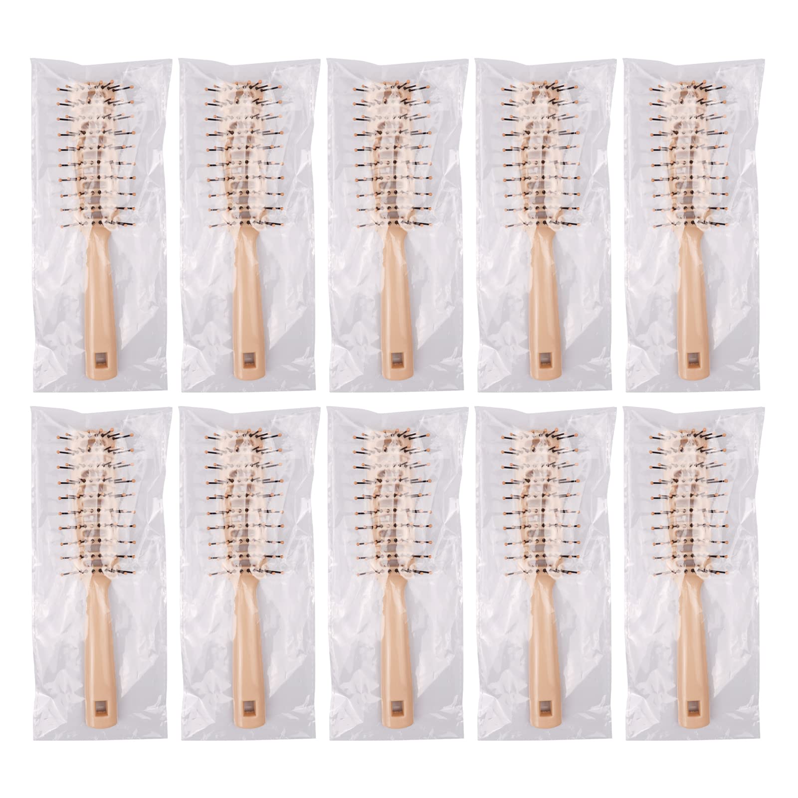 Bulk Hair Brushes for Homeless - 24PCS Individually Wrapped Hair Brushes for Curly & Straight Hair - Perfect for Shelters, Hotels, Airbnb & Travel Essentials - Durable & Hygienic Hair Care Solution