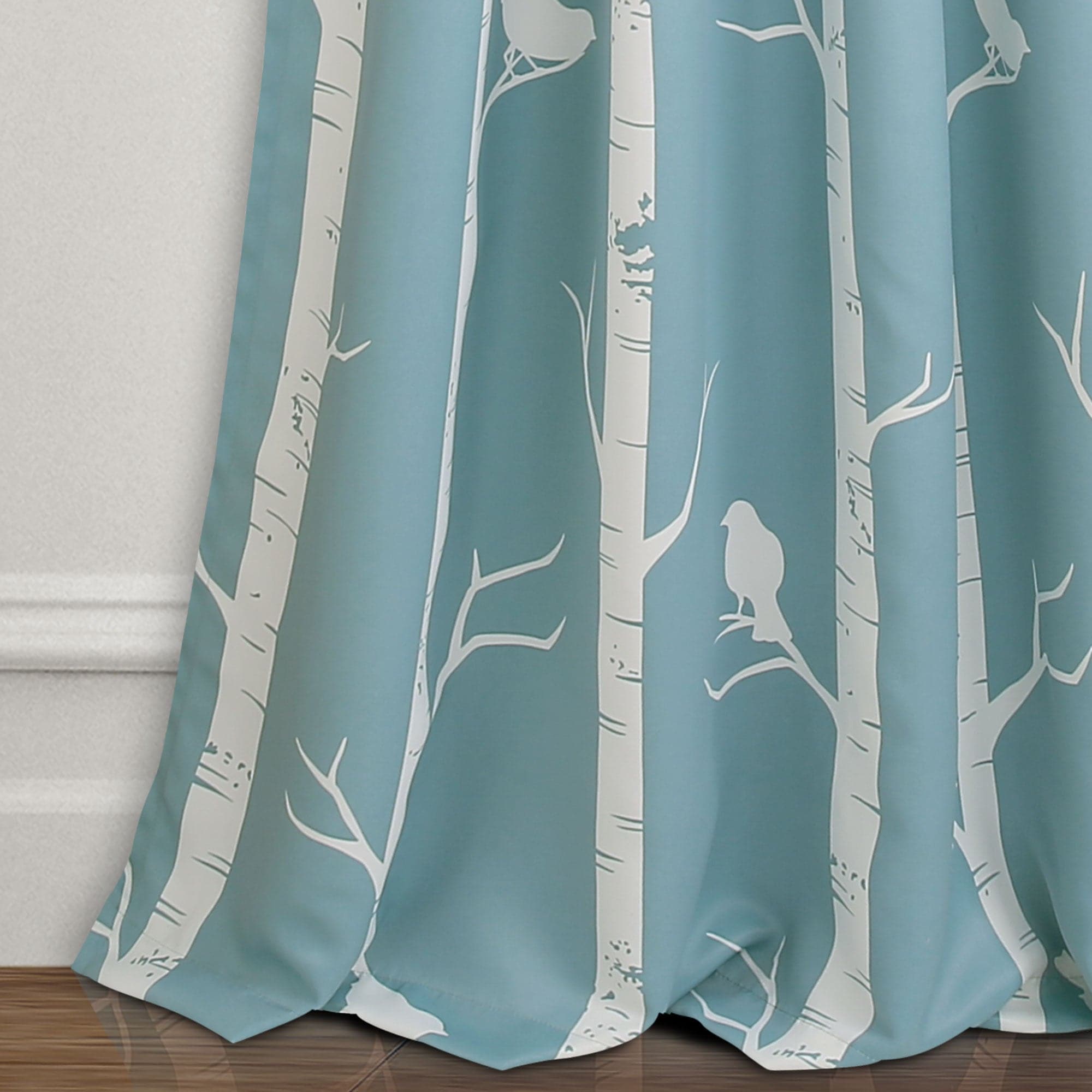 Bird on the Tree Light Filtering Window Curtain Set - Nature Inspired Sheer Drapes for Living Room & Bedroom - Perfect for Soft Sunlight & Privacy