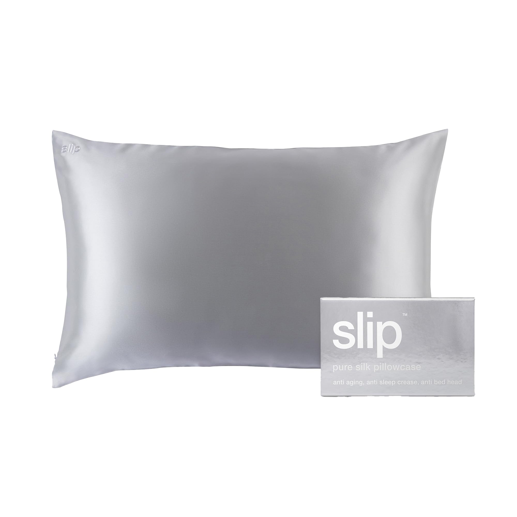 The Original Queen Silk Pillowcase - 100% Pure 22 Momme Mulberry Silk for Hair & Skin Care - Anti-Aging, Anti-Bedhead, Anti-Sleep Crease - Standard Queen Size 20