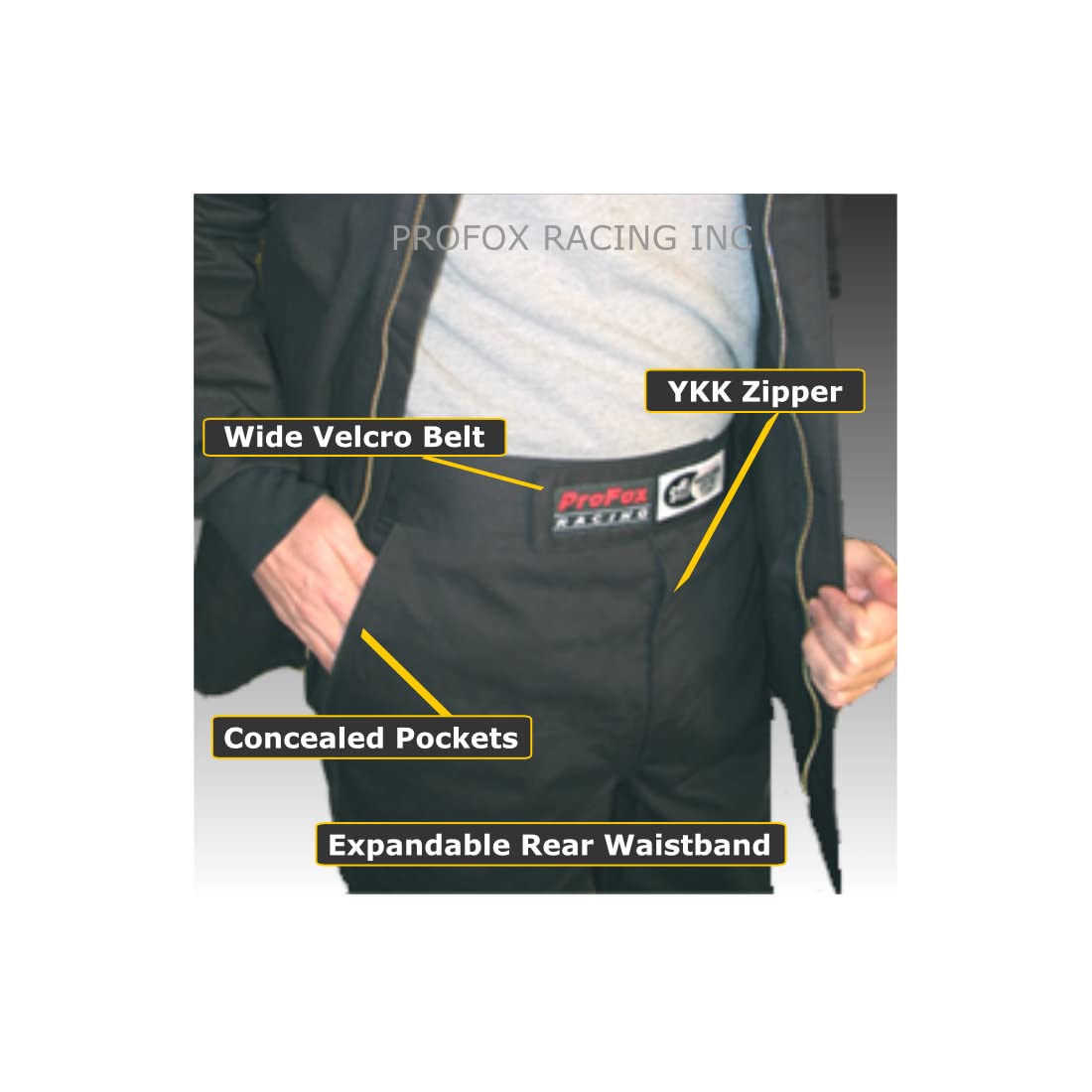 PROFOX-503 Fire Resistant Racing Pants - SFI 3.2A/5 Certified Auto Racing Suit (Pants Only) for Professional Motorsports & Drag Racing