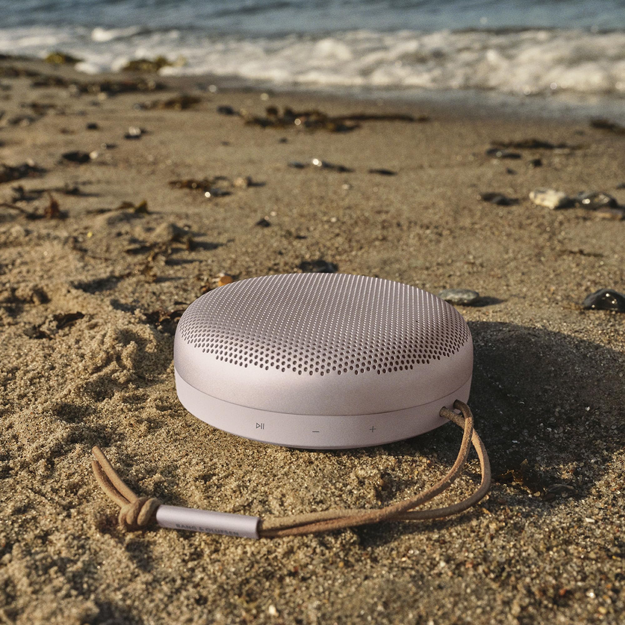 Bang & Olufsen Beosound A1 2nd Gen Wireless Bluetooth Speaker - Portable, Waterproof, Built-in Mic, Pink | Perfect for Outdoor Adventures, Pool Parties & Home Decor