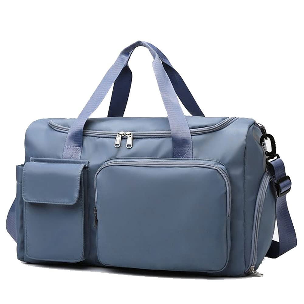 MAVL Travel Duffel Bag - Waterproof Sports Tote & Gym Bag for Women & Men - Lightweight Weekender Overnight Bag - Perfect for Gym, Travel, Workout & Weekend Getaways (Blue)