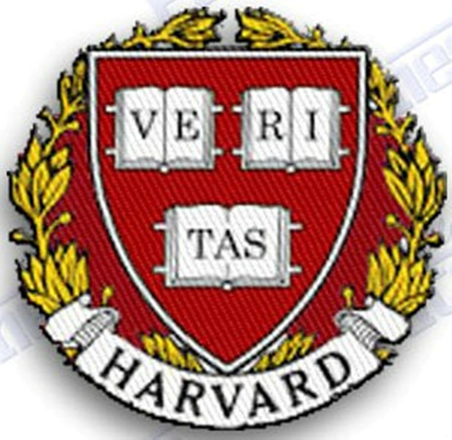 Harvard University Iron-On Embroidered Patch 2.5 Inches - College Logo Applique for Backpacks, Jackets & DIY Crafts