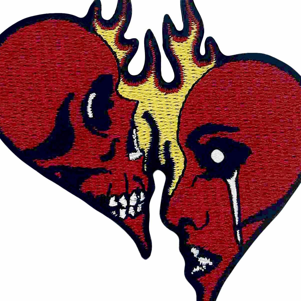 Gaze Confrontation Patch - Embroidered Iron On & Sew On Applique Badge for Jackets, Hats, Bags - Punk Rock DIY Emblem for Clothing Customization