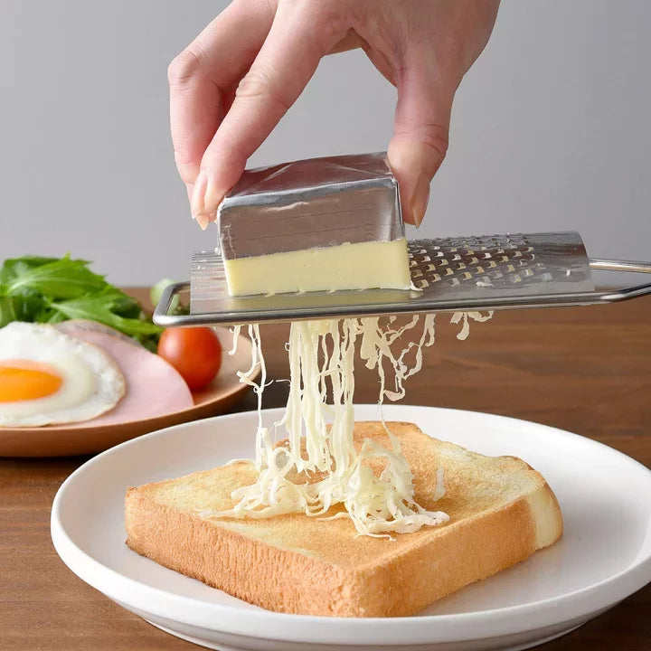 Premium Arnest 2-Way Handheld Cheese Grater - Fine & Coarse Shredding for Parmesan, Cheddar & Hard Cheeses - Perfect for Cooking, Baking & Garnishing Dishes
