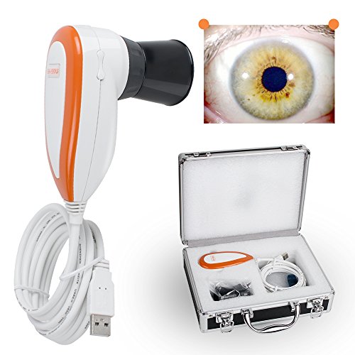 5.0MP USB Iridology Camera with Professional Iris Analysis Software - High Resolution 5.0 Megapixel Eye Iris Analyzer for Left/Right Eye Examination - Perfect for Holistic Health Practitioners, Naturopaths & Iridologists (Fast USA Shipping)
