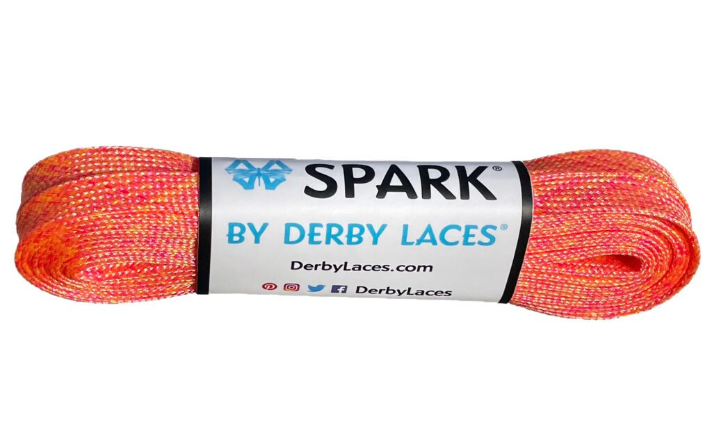 Derby Laces 96 Inch - Premium Spark Roller Skate Laces for Derby Skating & Roller Derby Competitions | Durable & Stylish Skate Shoe Laces for Roller Skates, Quad Skates & Rollerblades