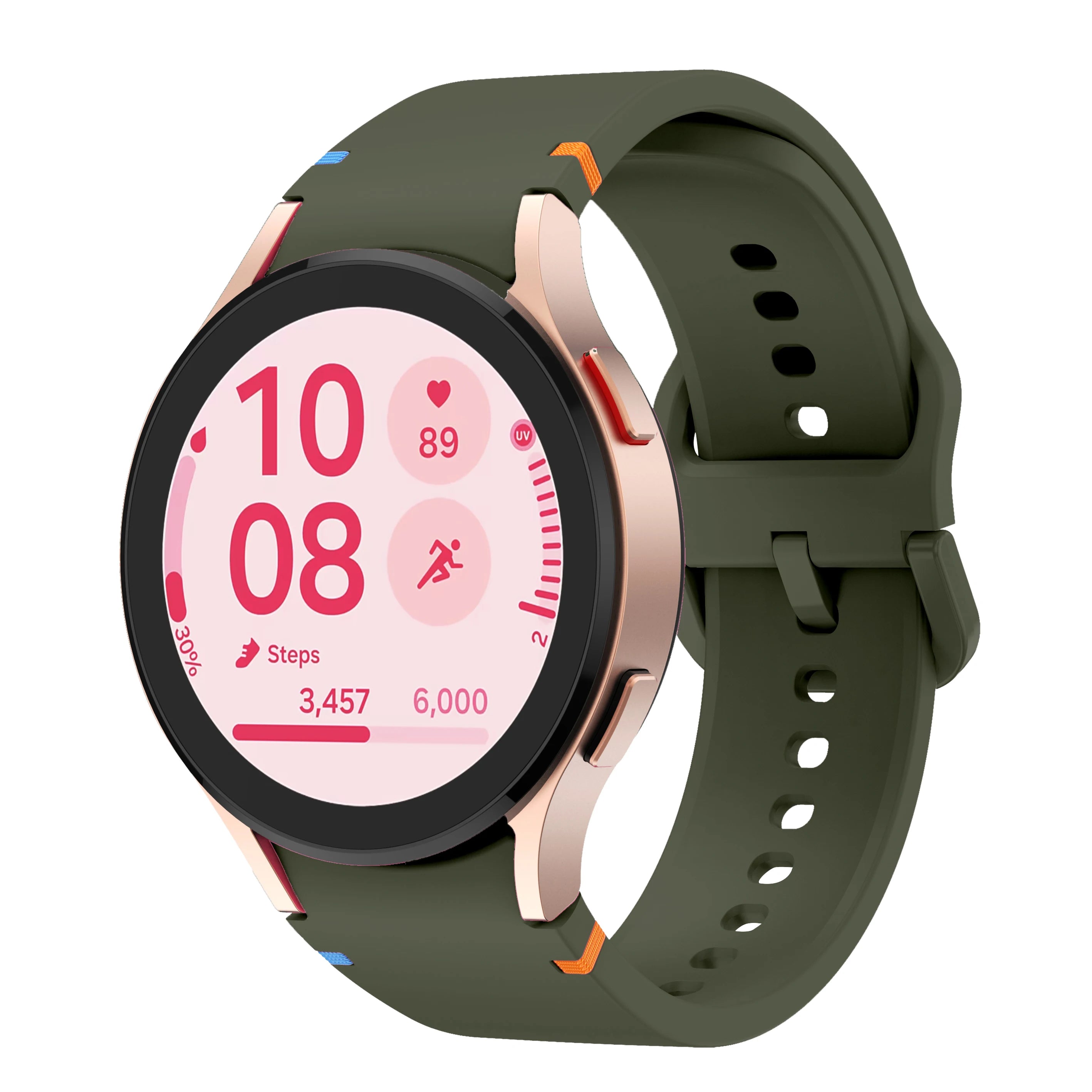 Premium Sporty Silicone Bands for Samsung Galaxy Watch - Durable, Comfortable & Sweatproof Smartwatch Straps for Running, Gym & Outdoor Activities