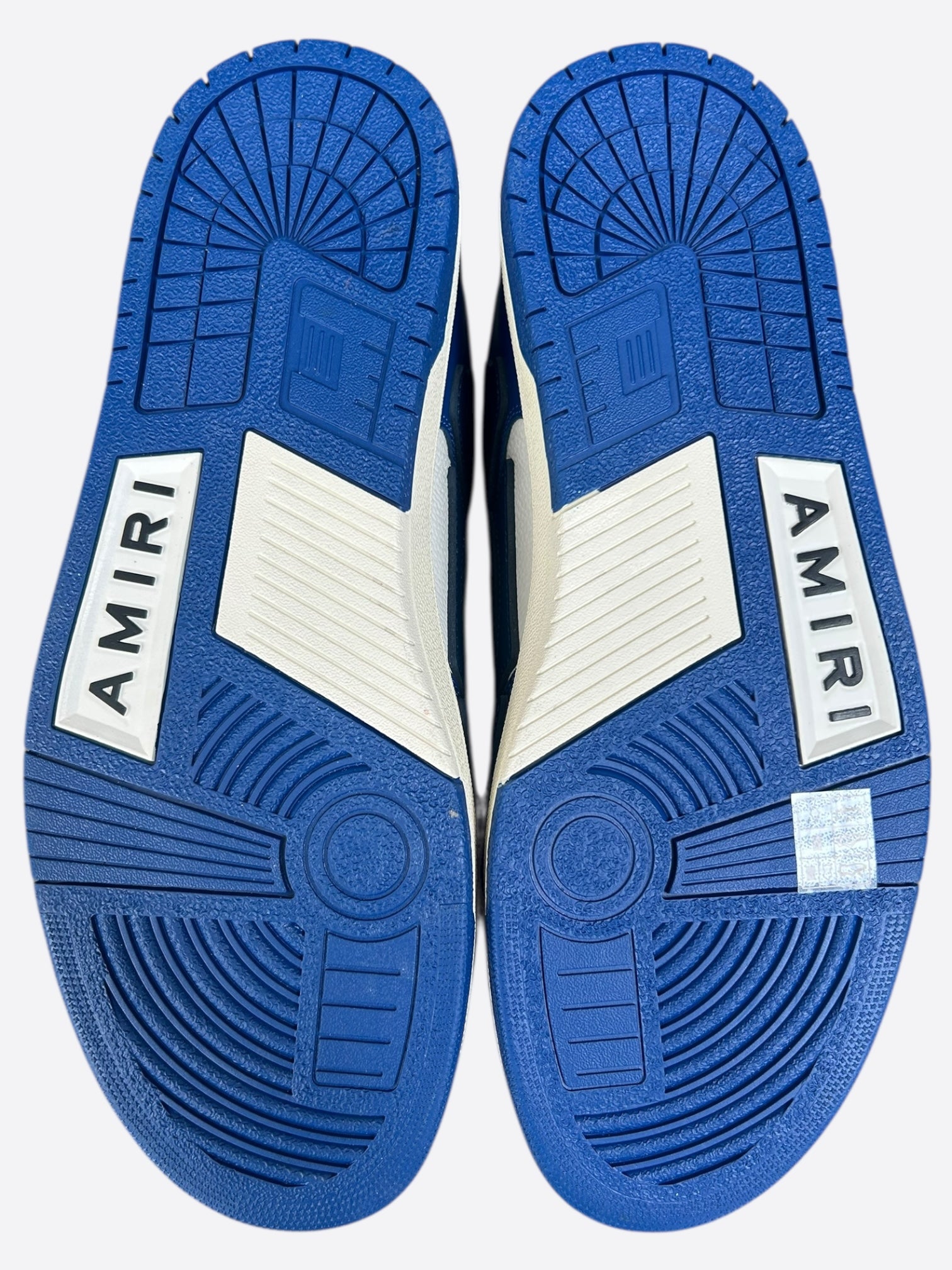 Amiri Blue & White Skeleton Low Top Sneakers for Men - Stylish Casual Streetwear Shoes for Everyday Wear & Outfits