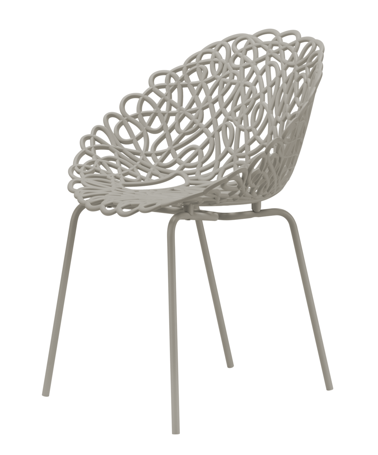 Qeeboo Bacana Modern Indoor Outdoor Chairs (Set of 2) - Patio, Garden, Poolside, Living Room & Dining Room Furniture - Weather-Resistant Stackable Design