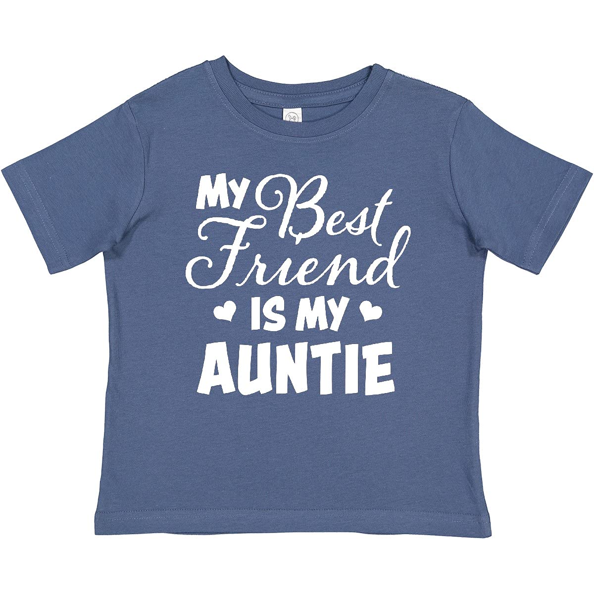 My Best Friend is My Auntie with Hearts Baby T-Shirt - Perfect for Family Gatherings & Special Occasions