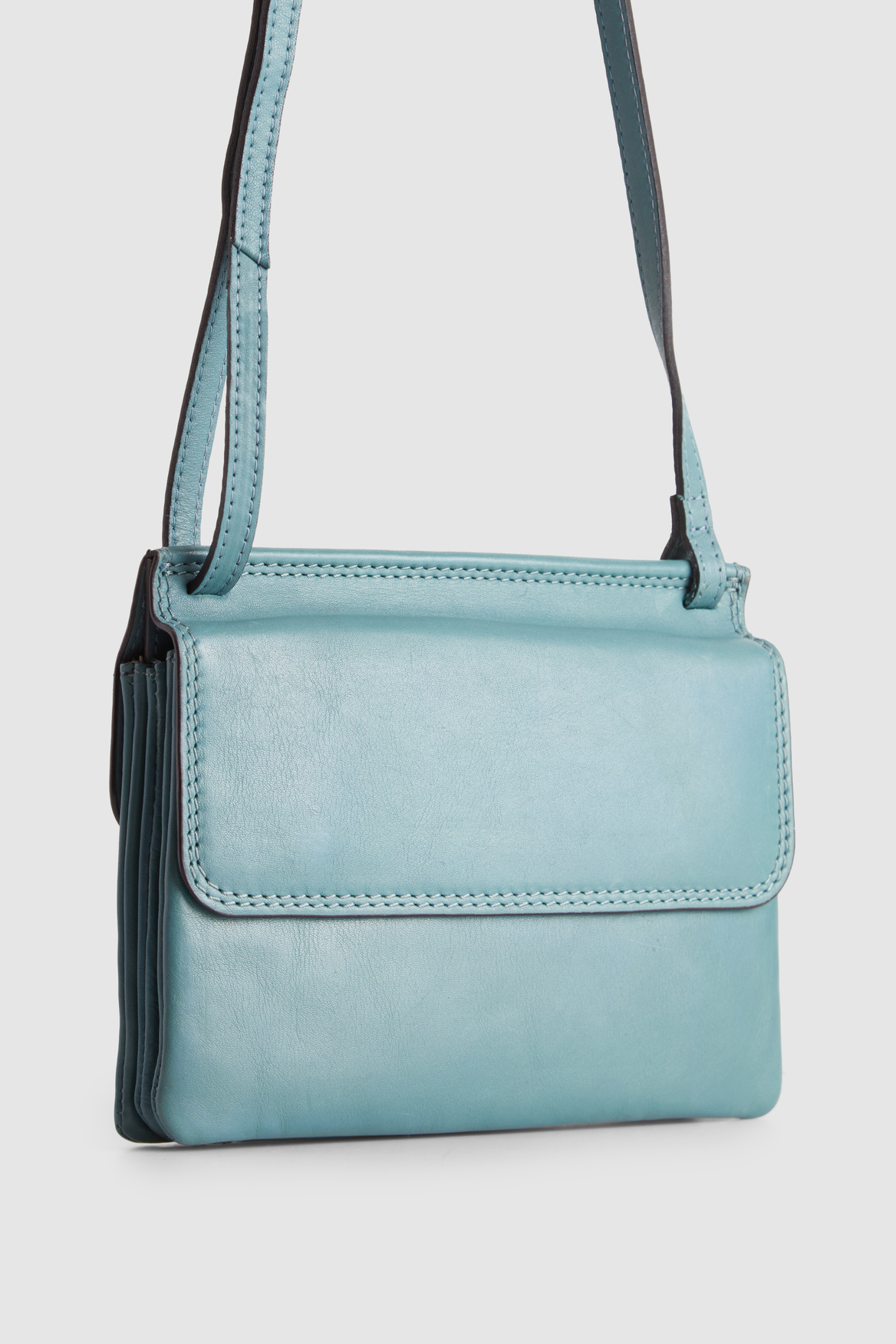 Genuine Maya Leather Double Flap Crossbody Bag for Women - Stylish Shoulder Purse with Adjustable Strap, Perfect for Daily Use, Travel & Shopping