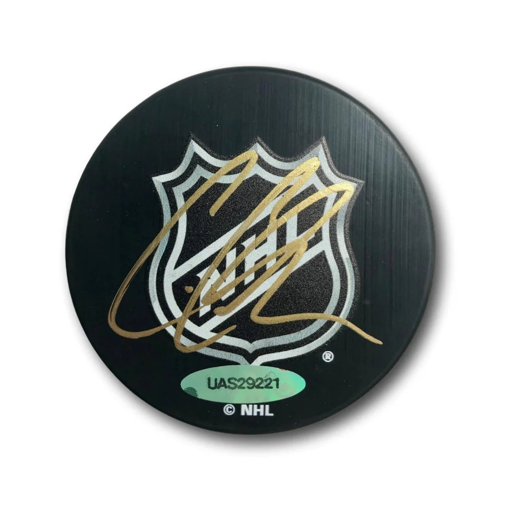 Authentic Cody Glass Signed Vegas Golden Knights Puck with Display Case & UDA COA - VGK Hockey Collectible - Perfect for Fans, Memorabilia Displays & Sports Gifts