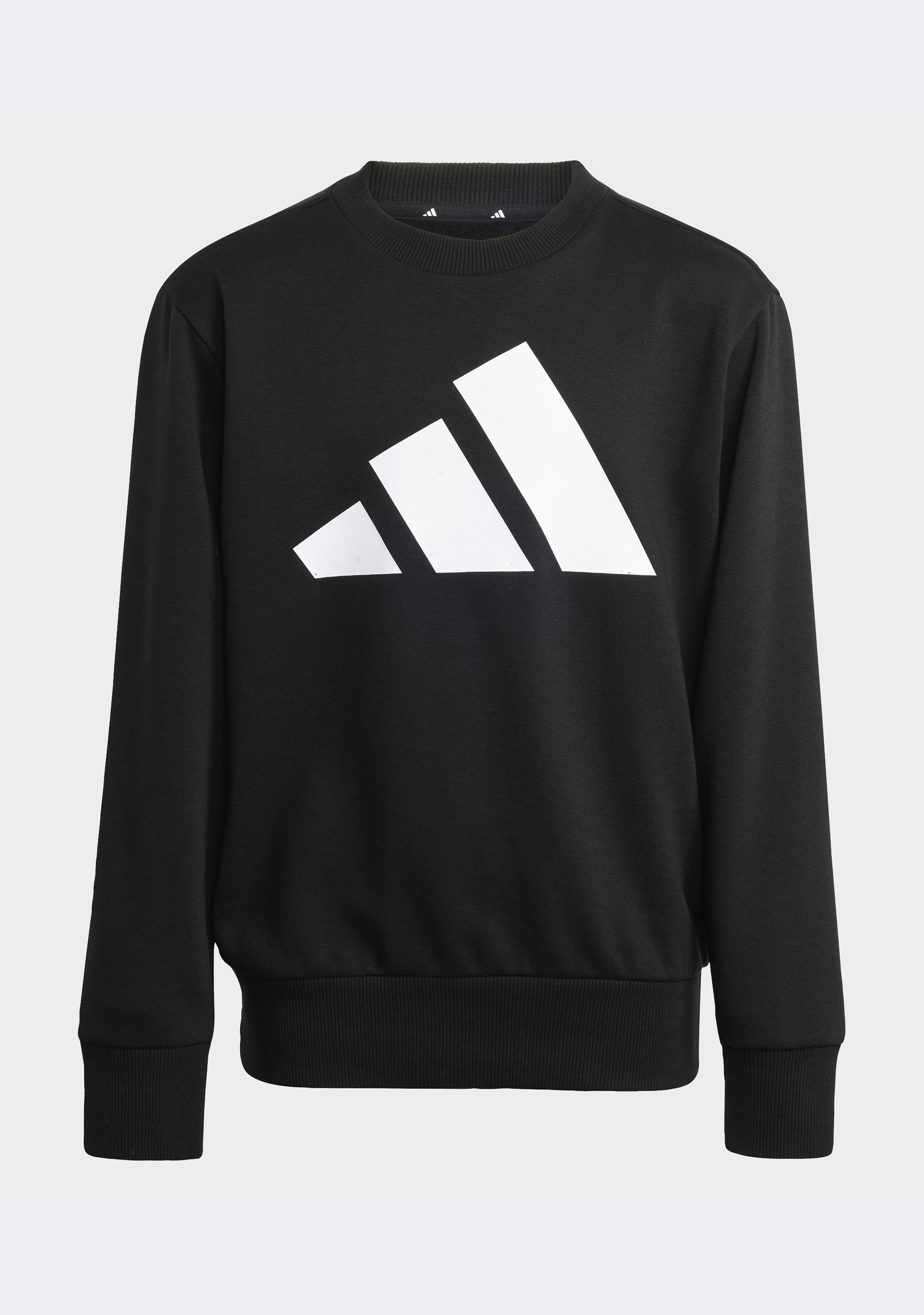Adidas Kids' Big Logo Fleece Joggers & Crew Top Set - Soft 2-Piece Outfit for Boys & Girls | Perfect for Playdates, School & Casual Wear