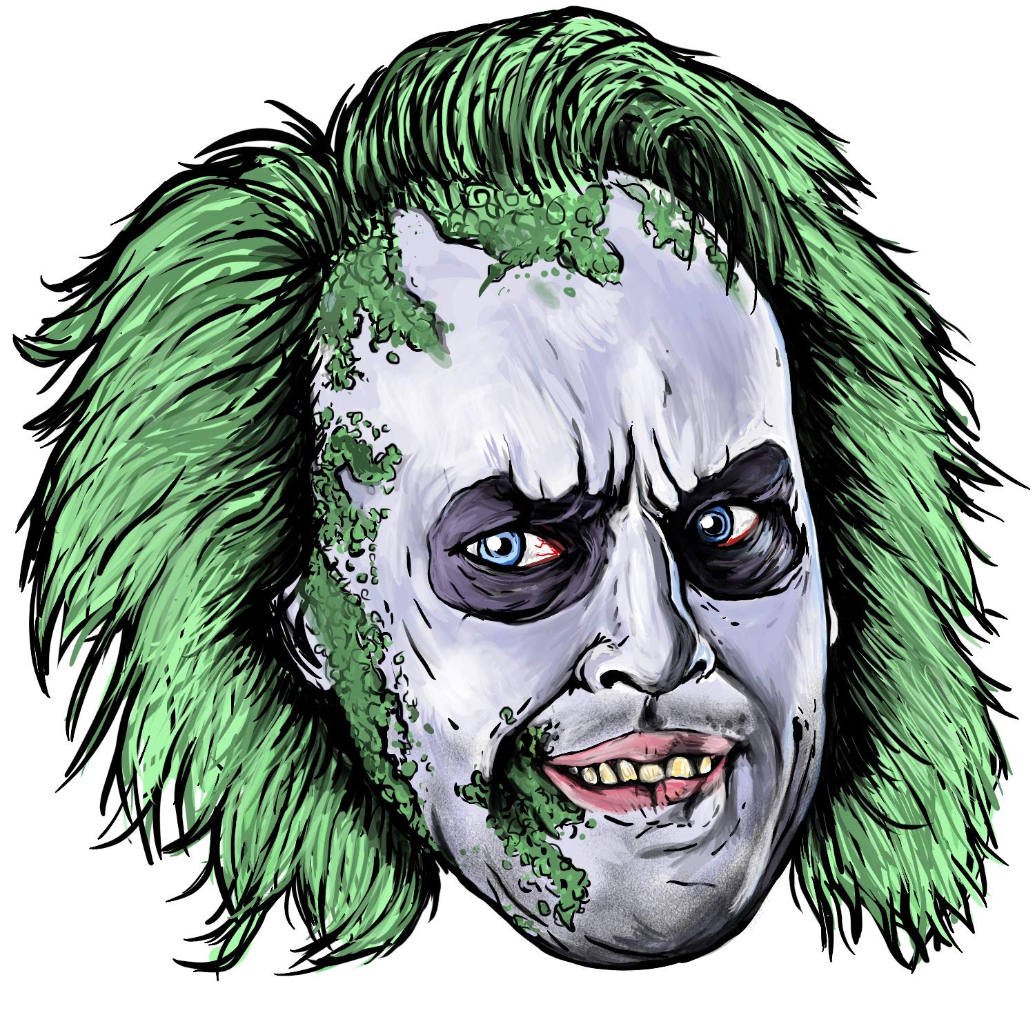 Beetlejuice Stickers - Waterproof Vinyl Decals for Laptops, Cars & DIY Crafts - Perfect for Halloween Decor & Gifts