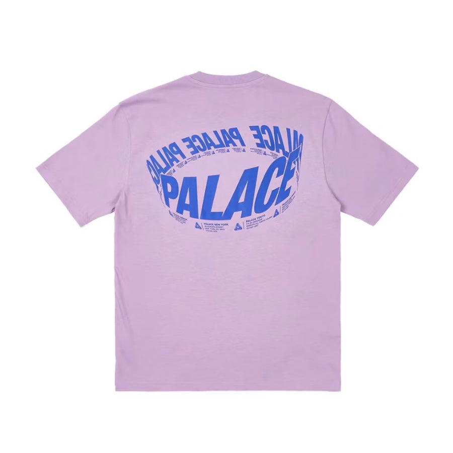Palace Wrapper Logo T-Shirt Light Purple - Streetwear Fashion for Men & Women | Perfect for Casual Wear, Skateboarding & Urban Style