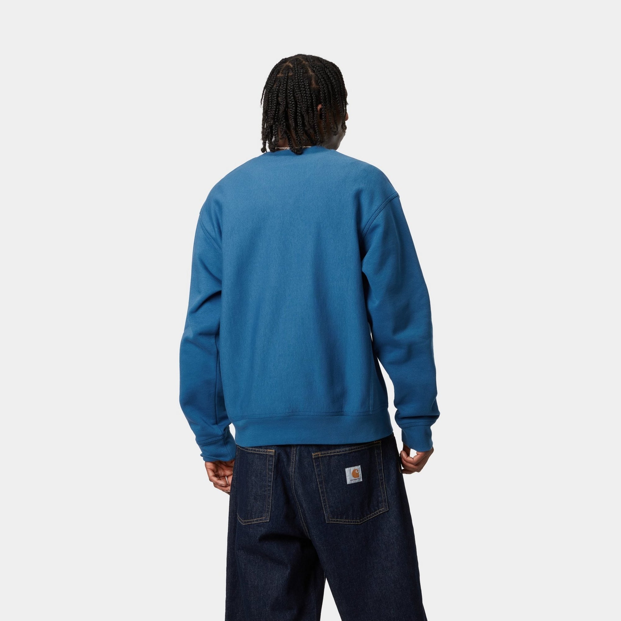 American Script Sweatshirt | Vintage Style Pullover Hoodie | Sodalite Blue Casual Wear | Perfect for Streetwear, College Campuses & Cozy Loungewear