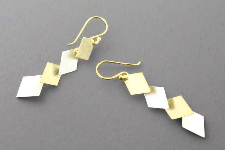 Diamond Drop Earrings for Women - 14K Gold & Sterling Silver Dangle Earrings | Elegant Jewelry for Parties, Weddings & Special Occasions