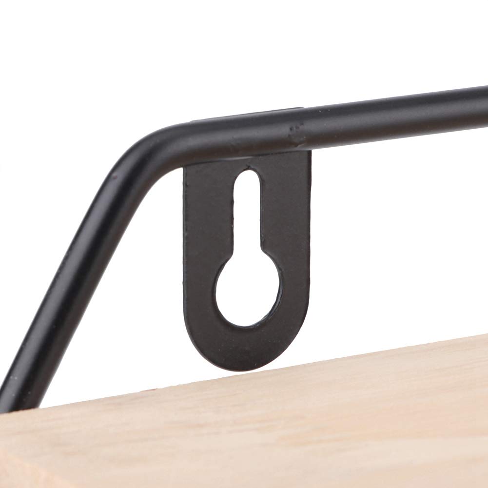 01 Wall Shelf - Black Display Shelf for Living Room, Bedroom, Office & Study - Easy to Clean & Install - Perfect for Books, Decor & Storage