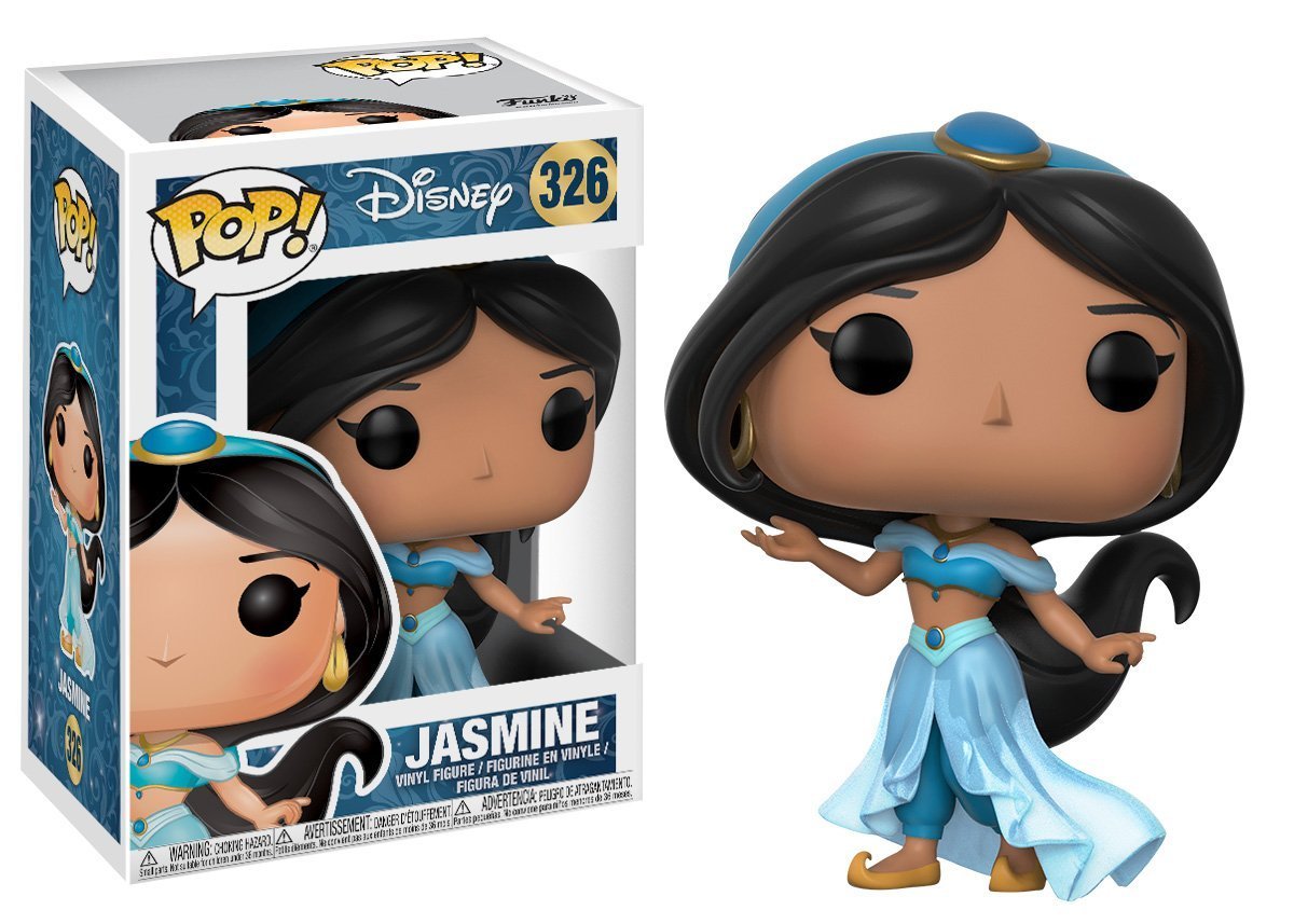 Disney Aladdin Jasmine Funko Pop! Vinyl Figure with Pop Box Protector Case - Collectible Toy for Disney Fans, Home Decor & Gift Idea