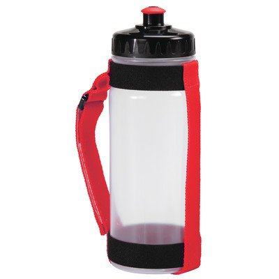 Portable Red Slim Handheld Water Bottle Carrier - Lightweight & Ergonomic Design for Gym, Hiking, Travel & Outdoor Activities