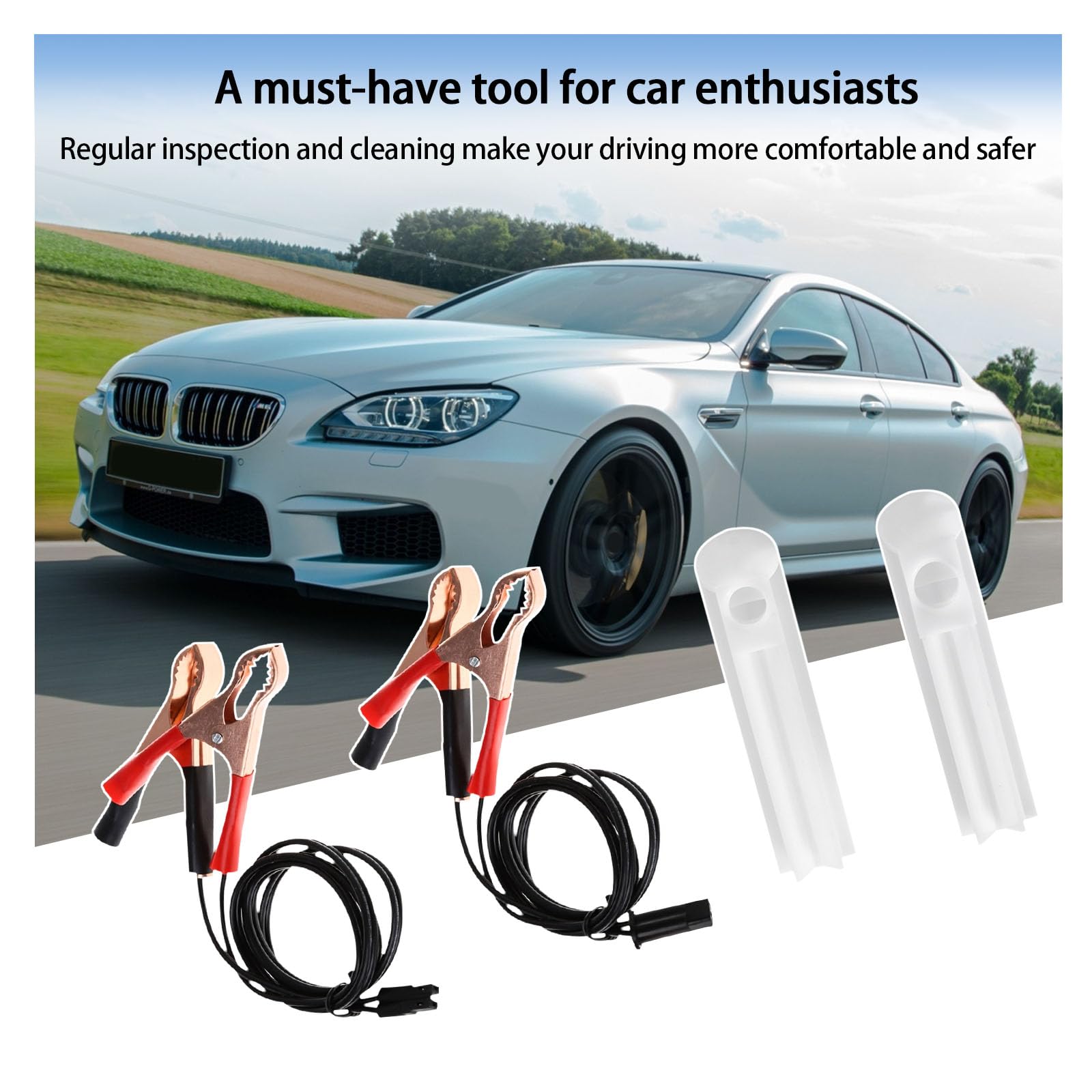 Augeny Universal Fuel Injector Cleaner Kit - Auto, Motorcycle, EV, ATV & Boat Fuel Injection Nozzle Cleaning Tool Set with Adapter | DIY Car Maintenance & Engine Performance Improvement