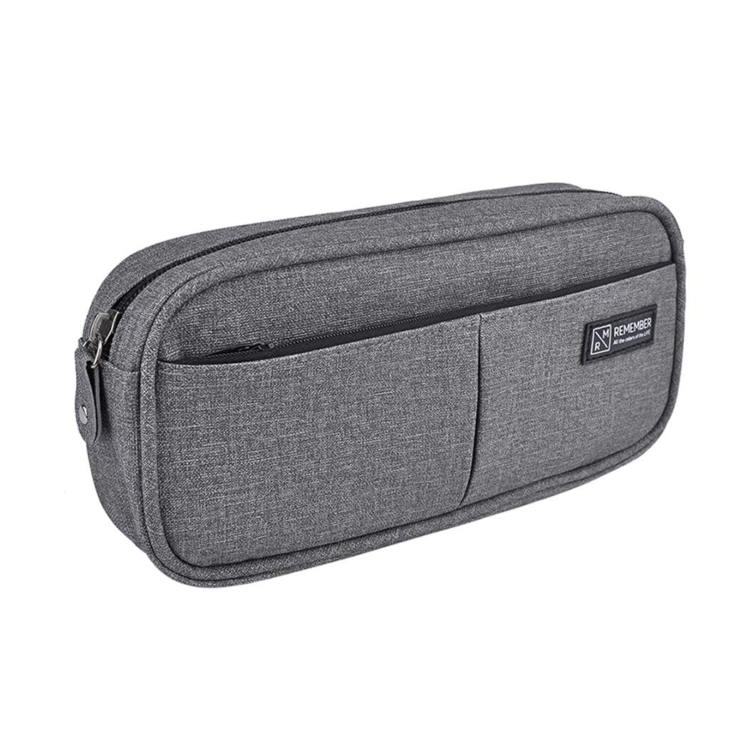iSuperb Large Capacity Pencil Case with Double Zipper - Multi-Compartment Stationery Organizer for School, Office & Travel - Perfect Pouch for Pens, Makeup & Cosmetics (Women & Men) - Ideal for Students, Professionals & Daily Use
