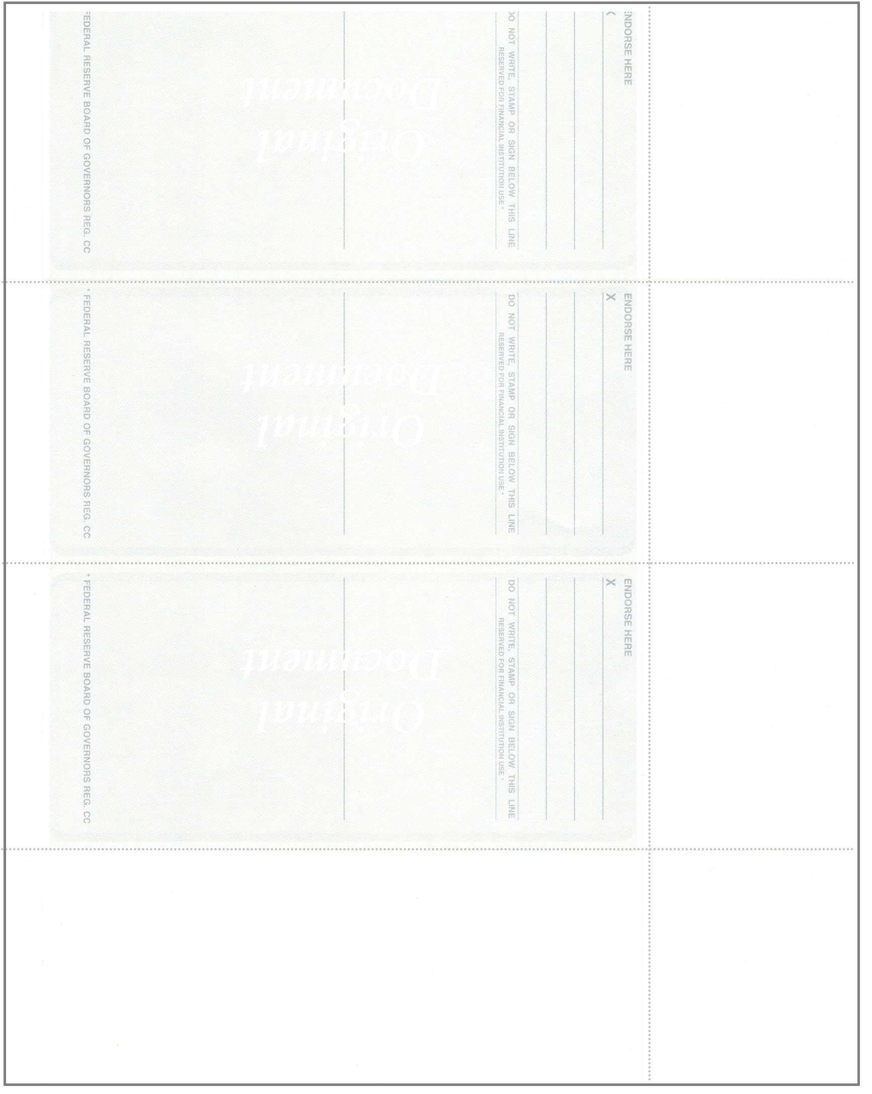 Blank Personal Wallet Checks 3 per Page - 500 Sheets (1500 Checks) Burgundy Diamond - Compatible with QuickBooks, Quicken, Versa Check & Laser Printers | Ideal for Home Office, Small Business Accounting & Personal Finance Management