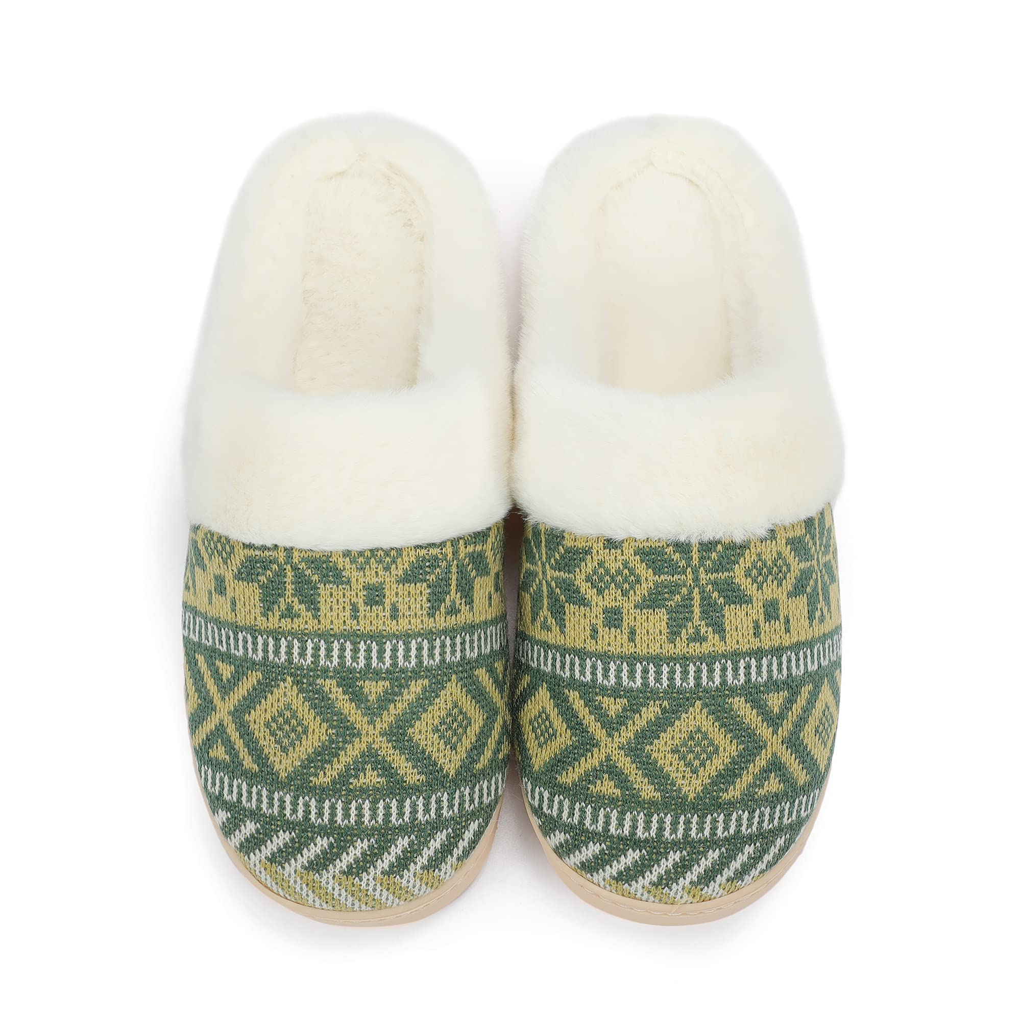 NineCiFun Women's Cozy Memory Foam House Slippers - Soft Fuzzy Indoor Slippers for Women, Non-Slip Warm Bedroom Shoes, Perfect Christmas Gift for Her - Ideal for Relaxing at Home, Lounging & Winter Comfort