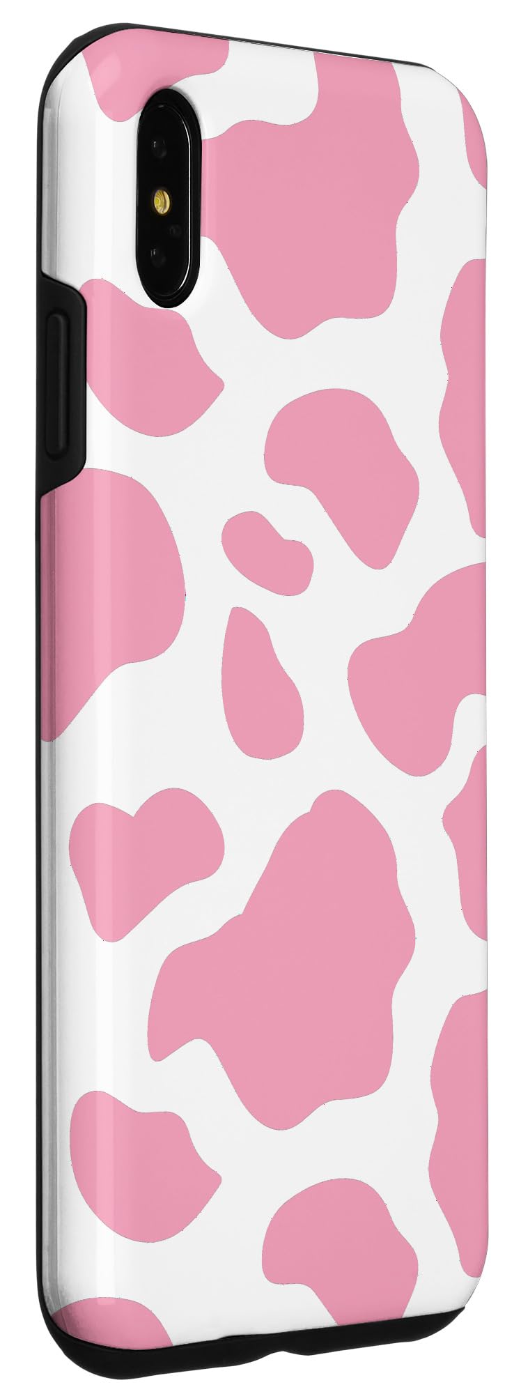 iPhone XS Max Cute Pink Cow Print Phone Case - Durable Animal Pattern Spotted Cover for Women Girls - Perfect for Daily Use, School & Travel