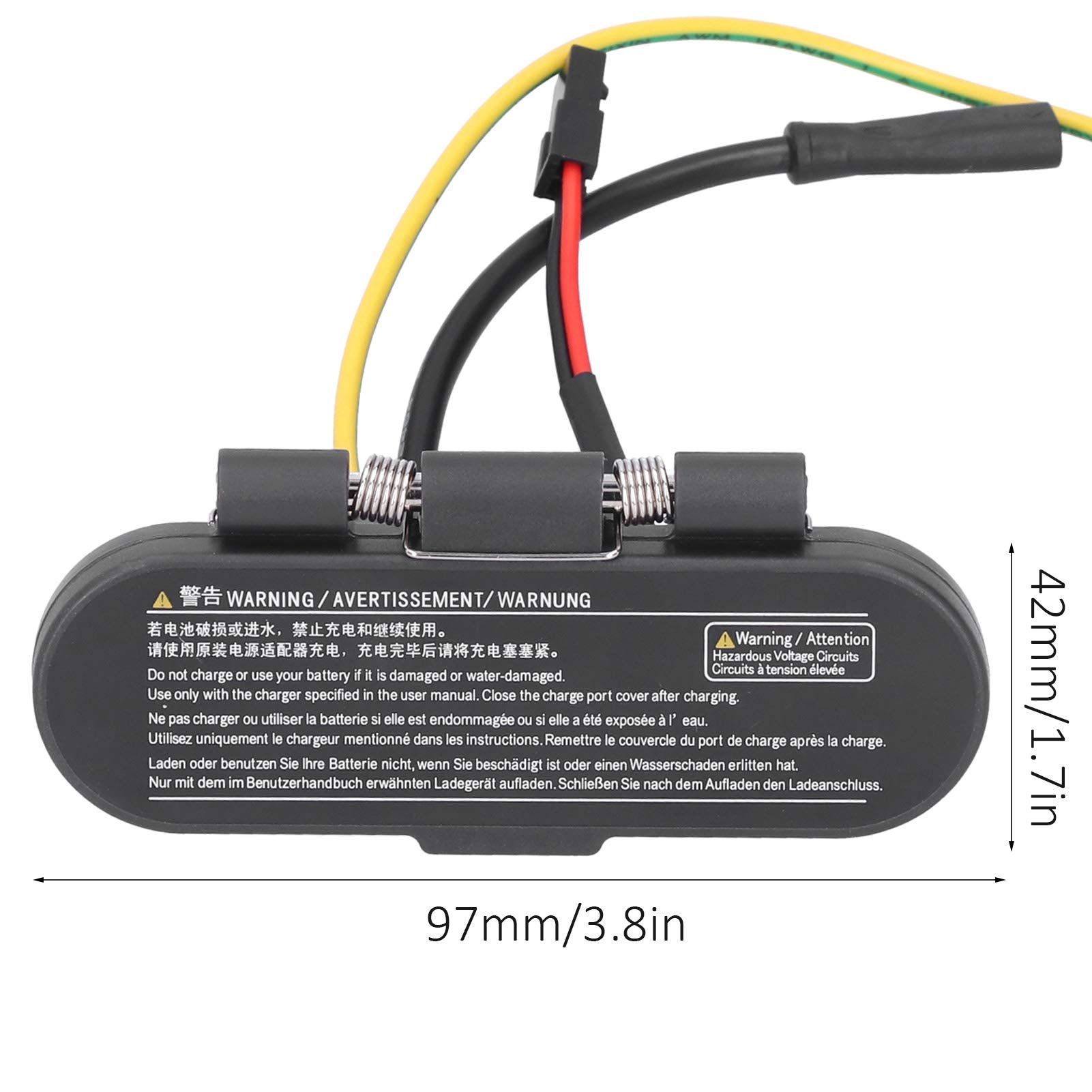 Dilwe Electric Scooter Charging Port Base Assembly - Dustproof Plug Replacement for Ninebot MAX G30 - Compatible with Ninebot 9 MAX G30 Electric Scooter - Perfect for Commuting & Urban Travel Accessories
