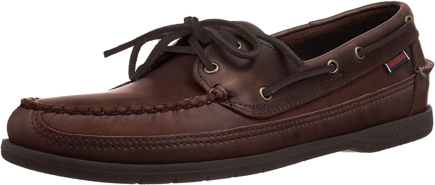 Sebago Men's Classic Moccasin Boat Shoes - Comfortable Leather Deck Shoes for Casual Wear, Sailing & Outdoor Activities
