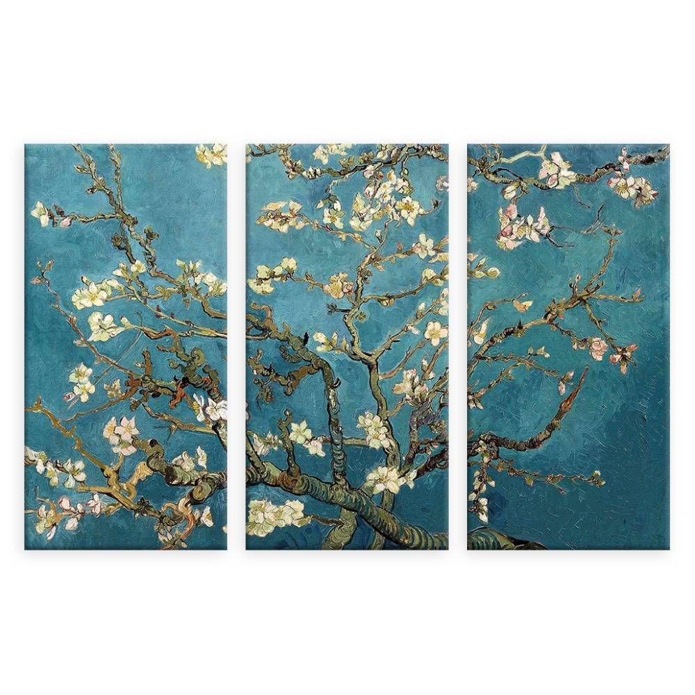 Vincent Van Gogh Almond Blossom 3-Panel Canvas Print - 30