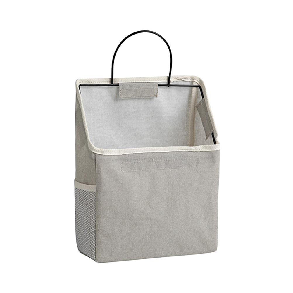 Bticx Wall Hanging Storage Organizer - Cotton Linen Closet Organizer with Multiple Pockets for Bedroom, Bathroom, Dorm - Perfect for Jewelry, Accessories & Small Item Storage