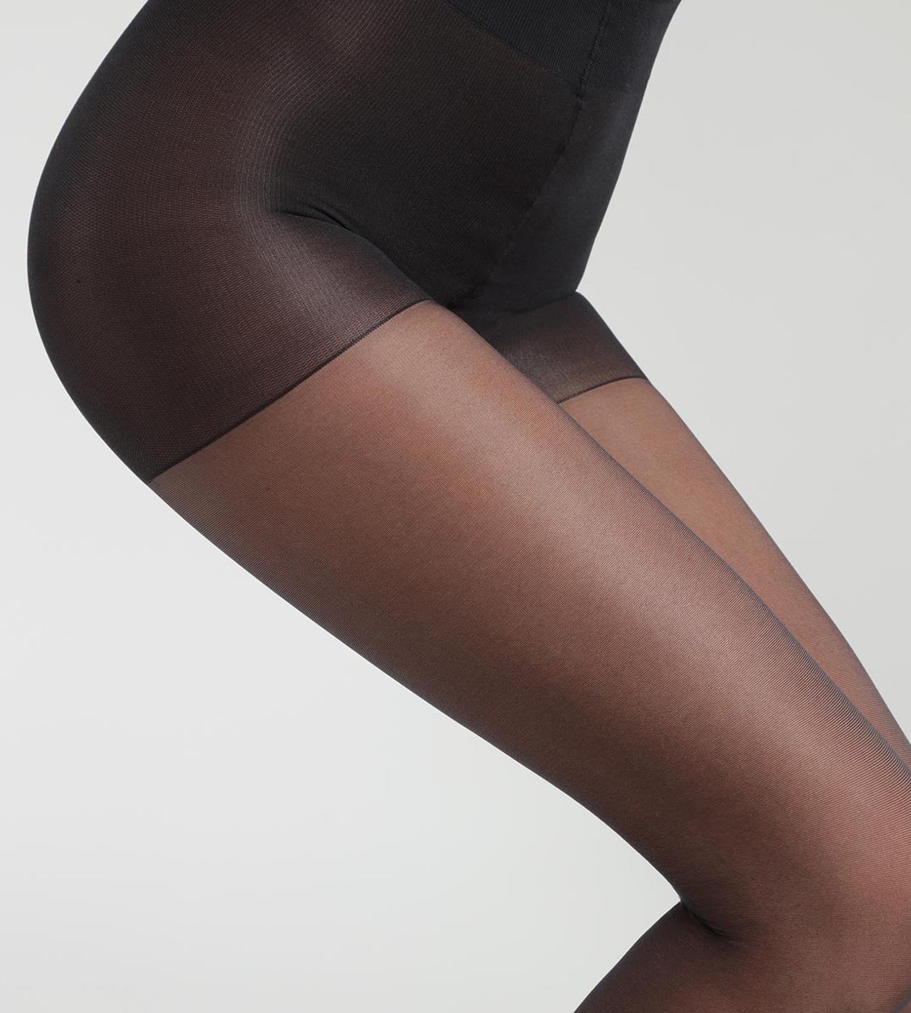 Black 22D Shaping Tights - Slimming & Comfortable Sheer Pantyhose for Women | Perfect for Work, Parties & Everyday Wear