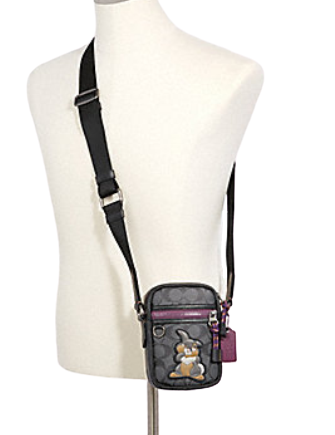 Coach Disney X Terrain Crossbody Bag in Signature Canvas With Thumper Design - Stylish Crossbody Purse for Women, Perfect for Daily Use, Travel, and Disney Theme Outfits