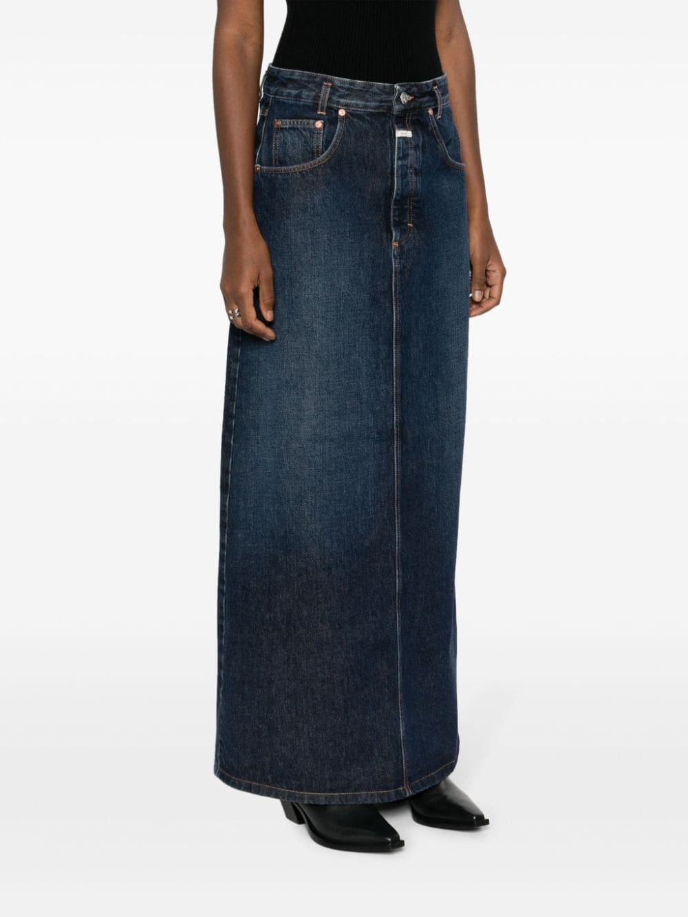 Stylish Blue Closed Skirts for Women - Perfect for Office Wear, Casual Outings & Special Occasions