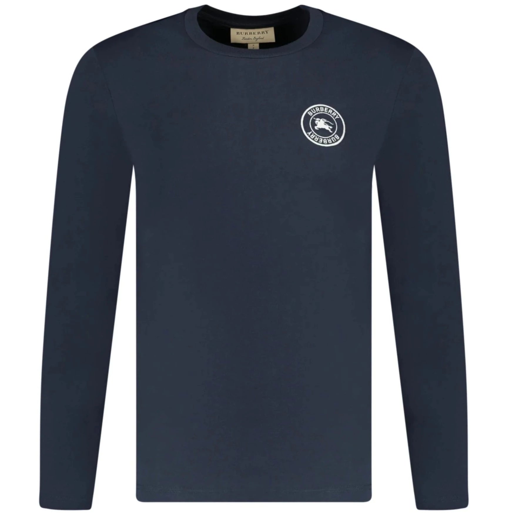 Burberry Logo Long Sleeve T-Shirt for Men | Classic Cotton Crewneck Tee | Perfect for Casual Wear, Office & Date Nights