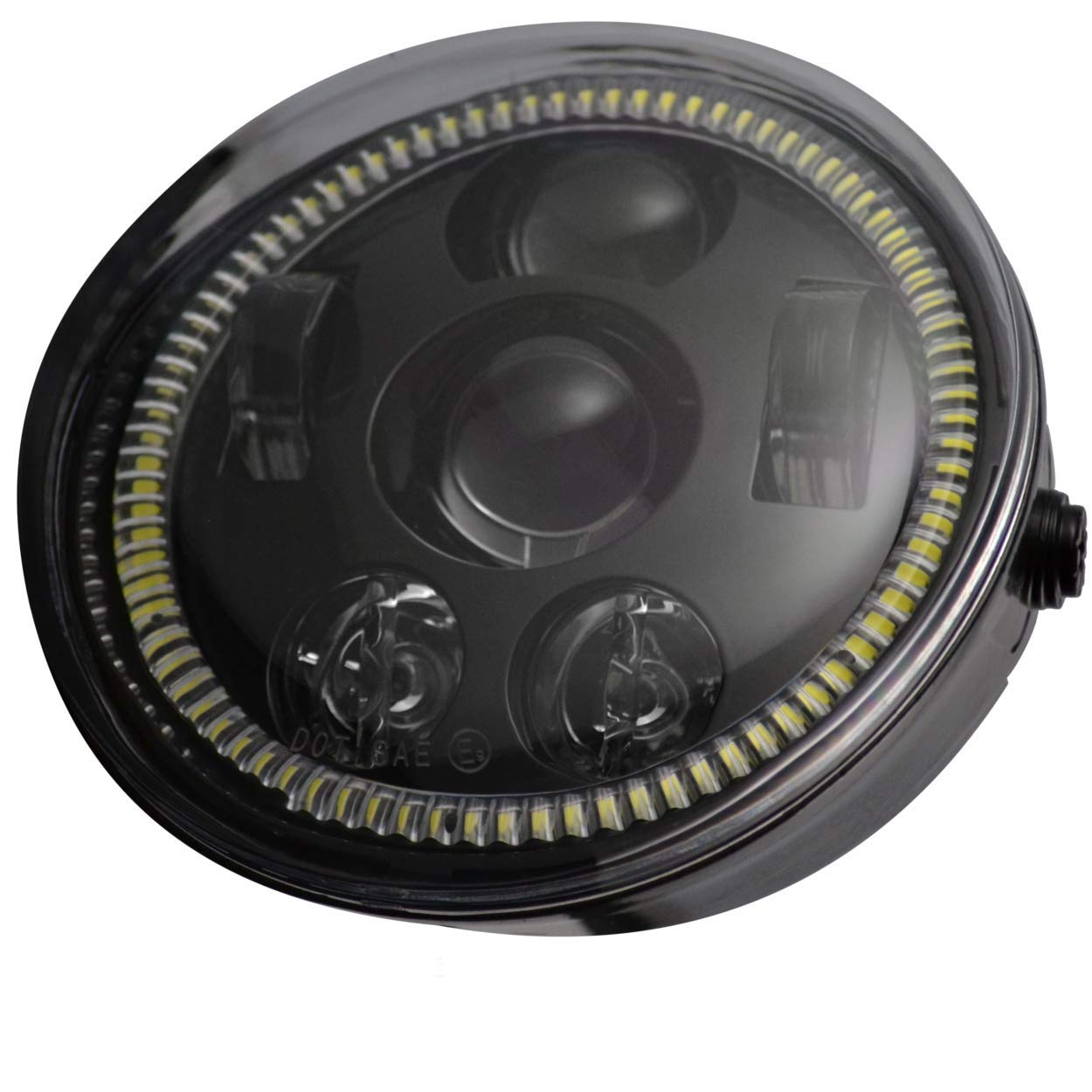 Eagle Lights V-Rod Street Rod LED Projection Headlight with Halo Ring - High Performance Motorcycle Headlight for Harley Davidson V-Rod & Street Rod Models - Perfect for Night Riding and Enhanced Visibility